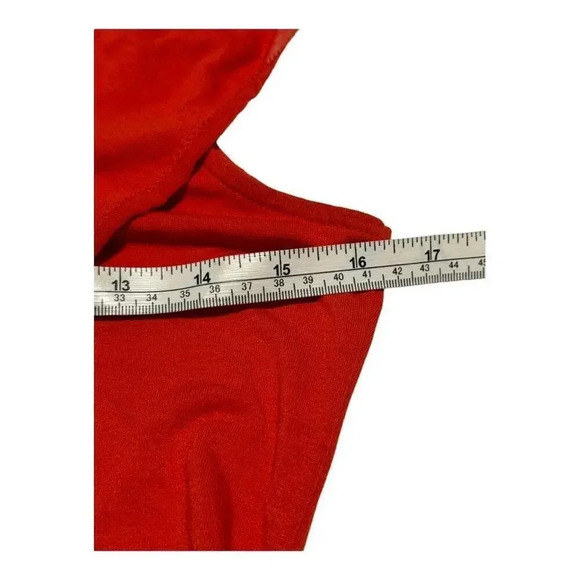 WHBM Women’s XS Coral Flutter V-Neck Sleeveless Top - Picture 5 of 6